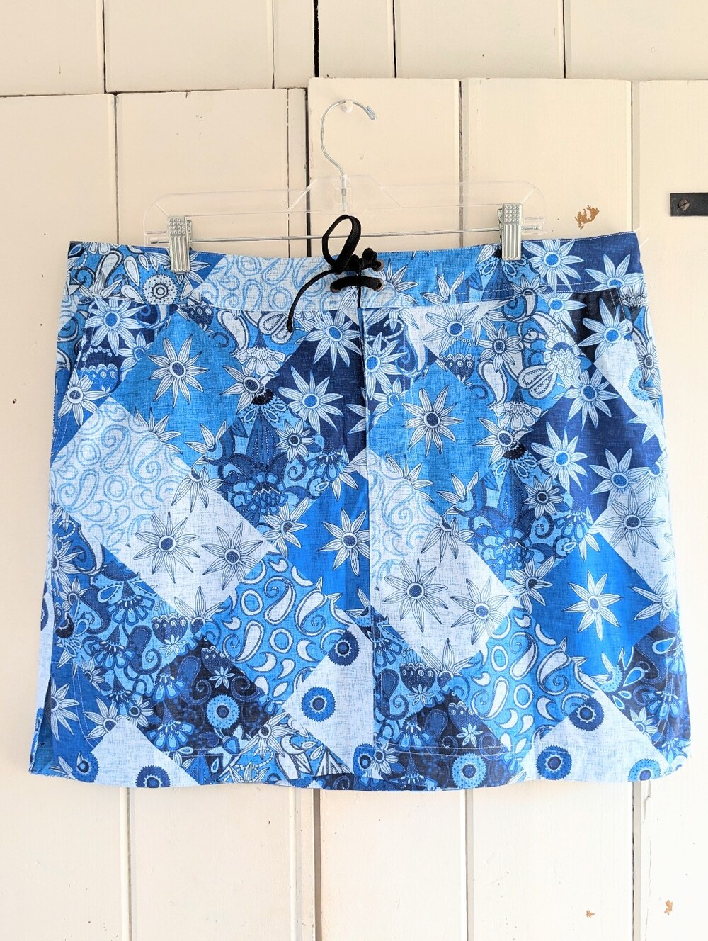 Rip Skirt Blue Patch Skirt sz XXL - Picture 4 of 13